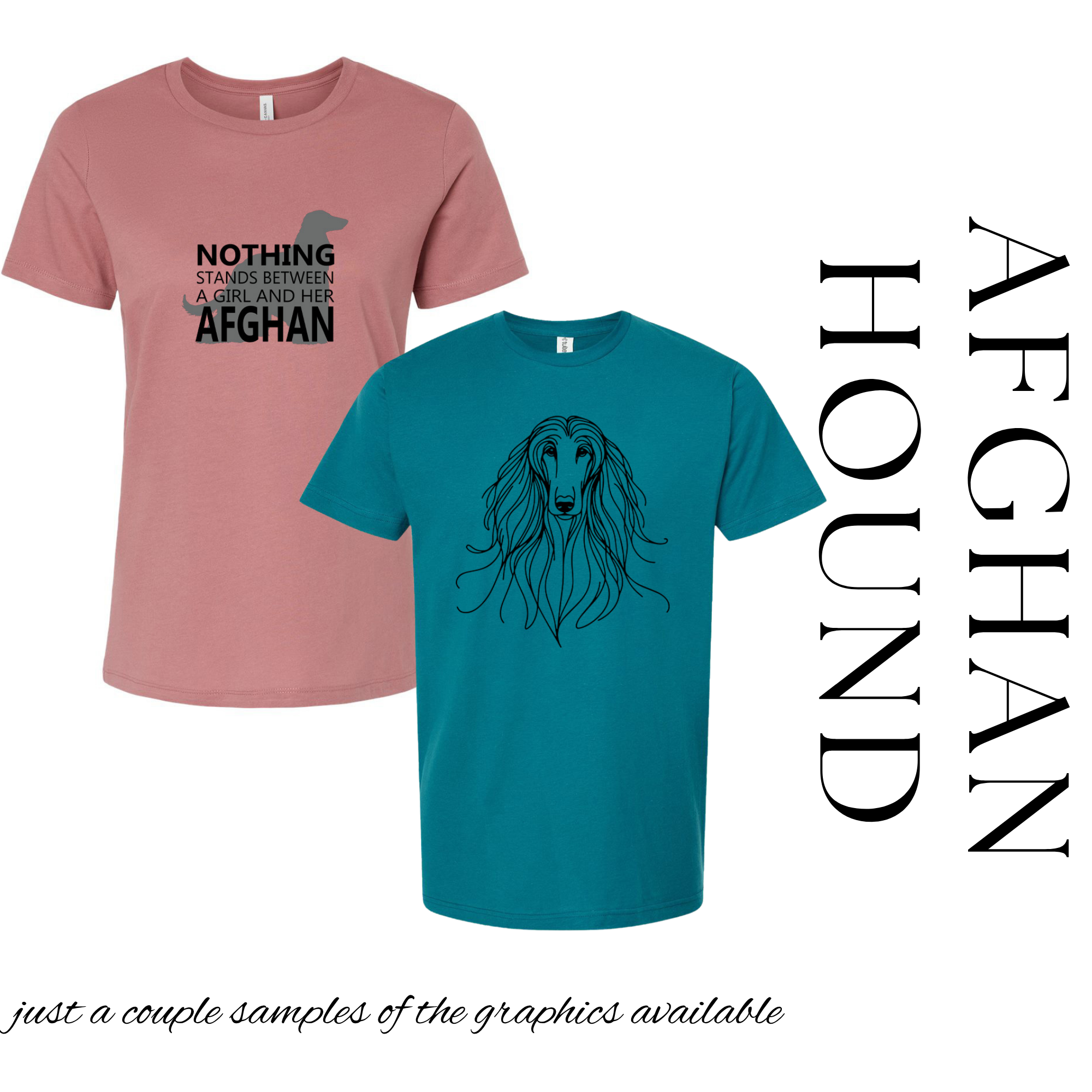 Afghan Hound Graphic Tee