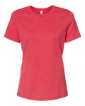 Ladies Crew Neck T - Heather Red