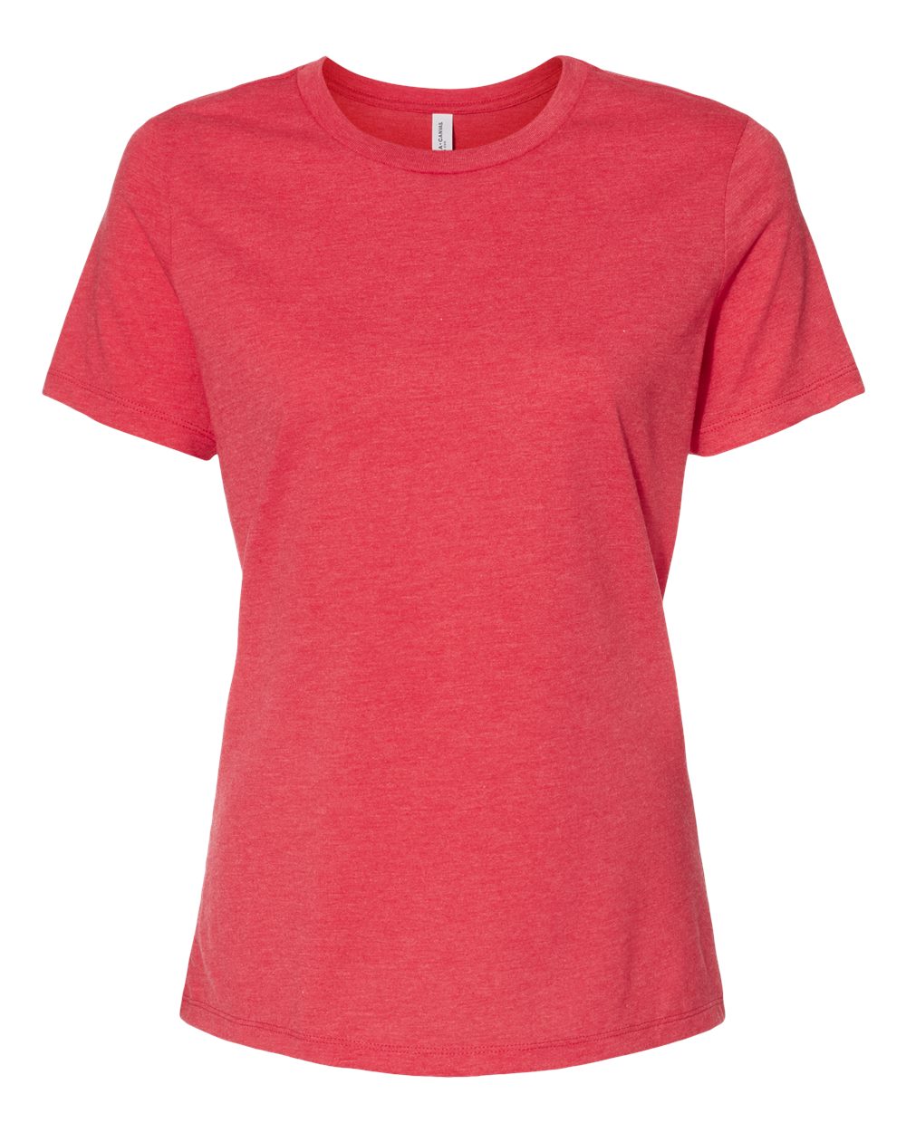 Ladies Crew Neck T - Heather Red