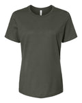 Ladies Crew Neck T - Military Green