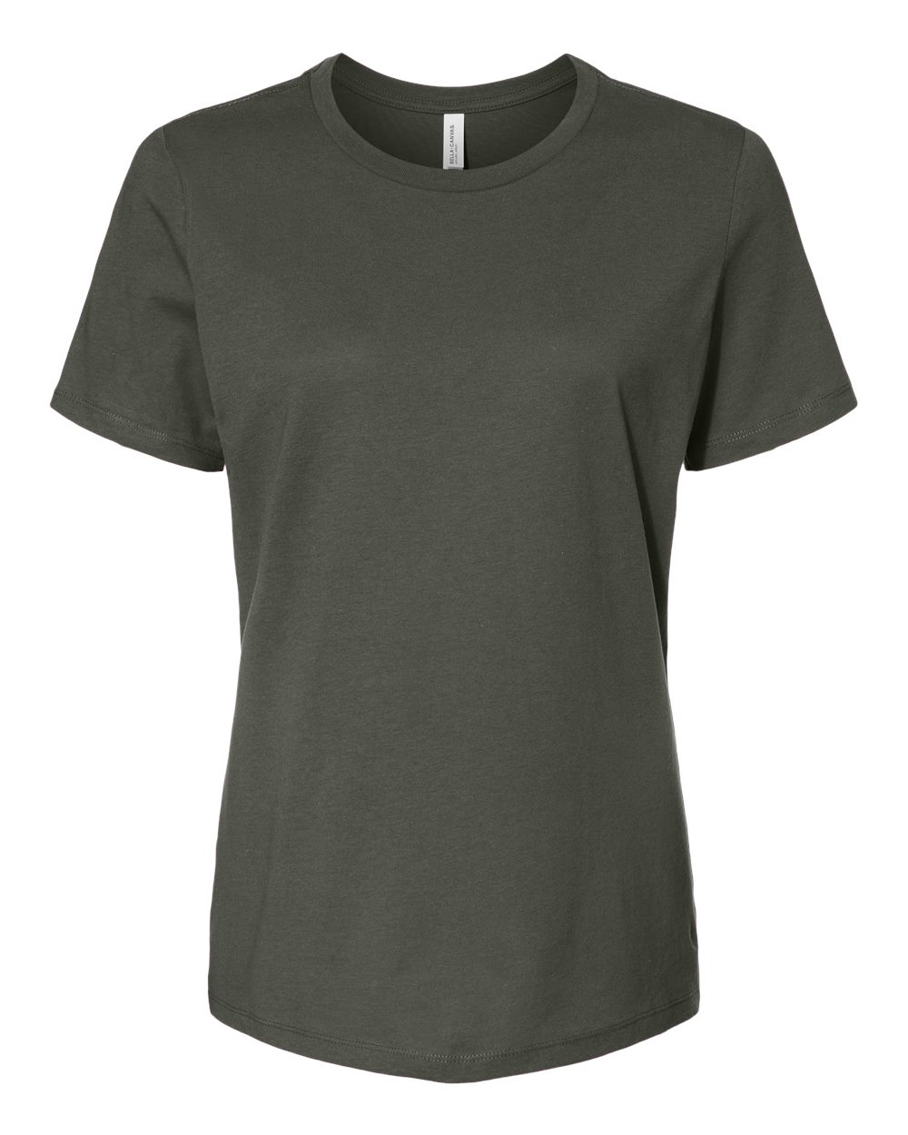 Ladies Crew Neck T - Military Green