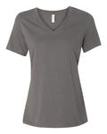 Ladies V-Neck T - Asphalt (Grey)