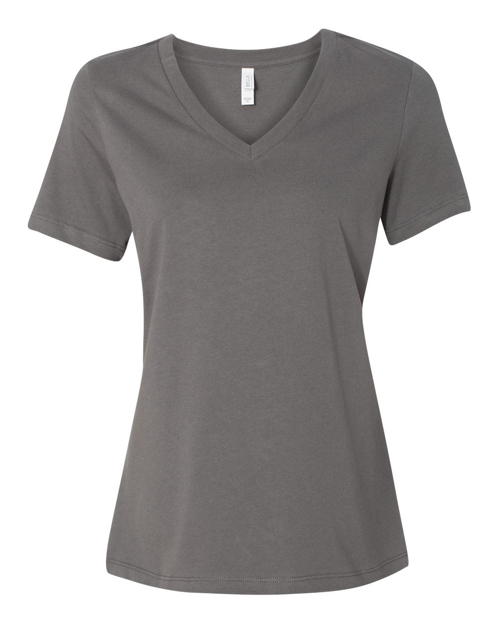 Ladies V-Neck T - Asphalt (Grey)