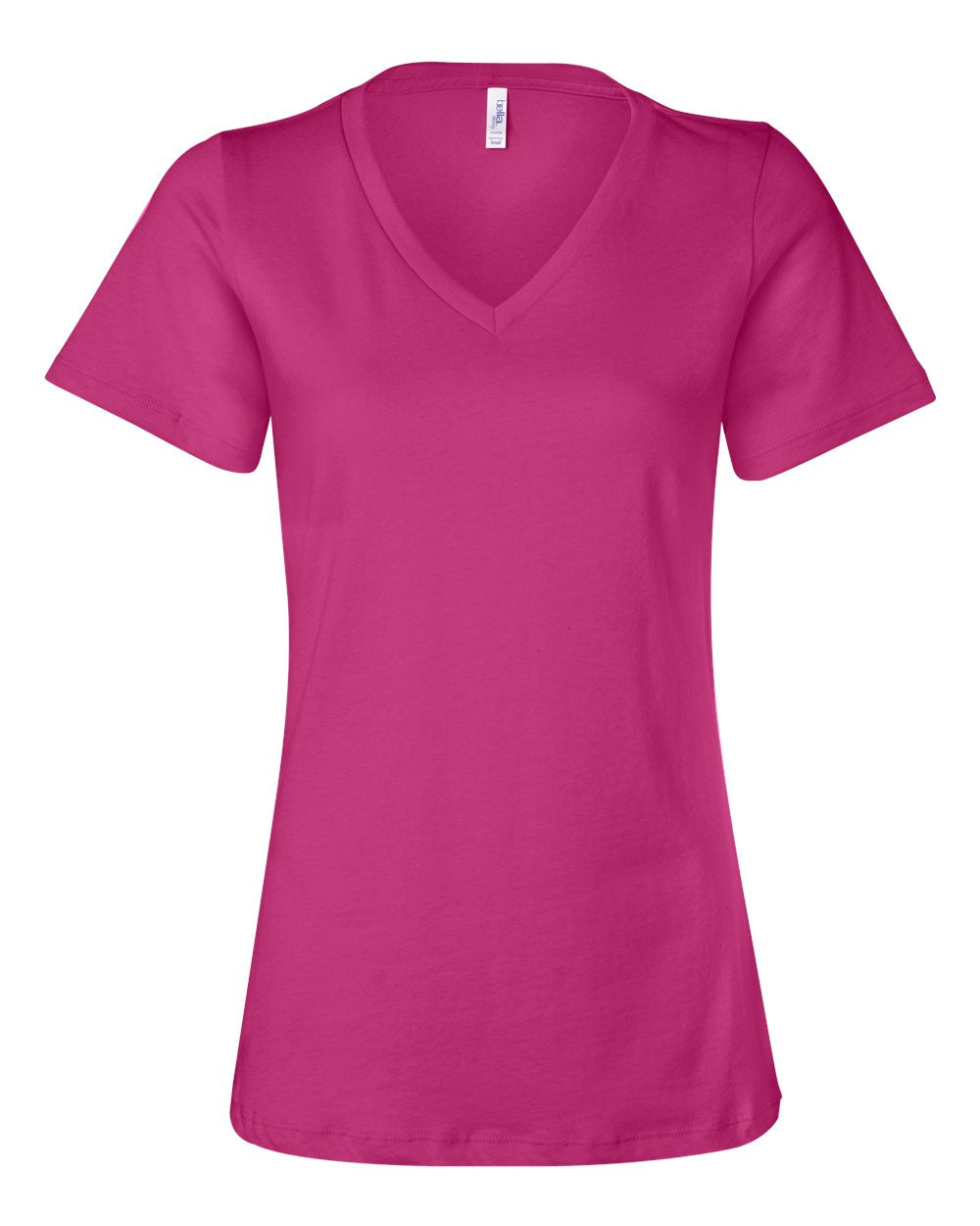 Ladies V-Neck T - Berry