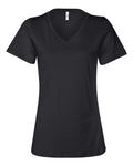 Ladies V-Neck T - Black