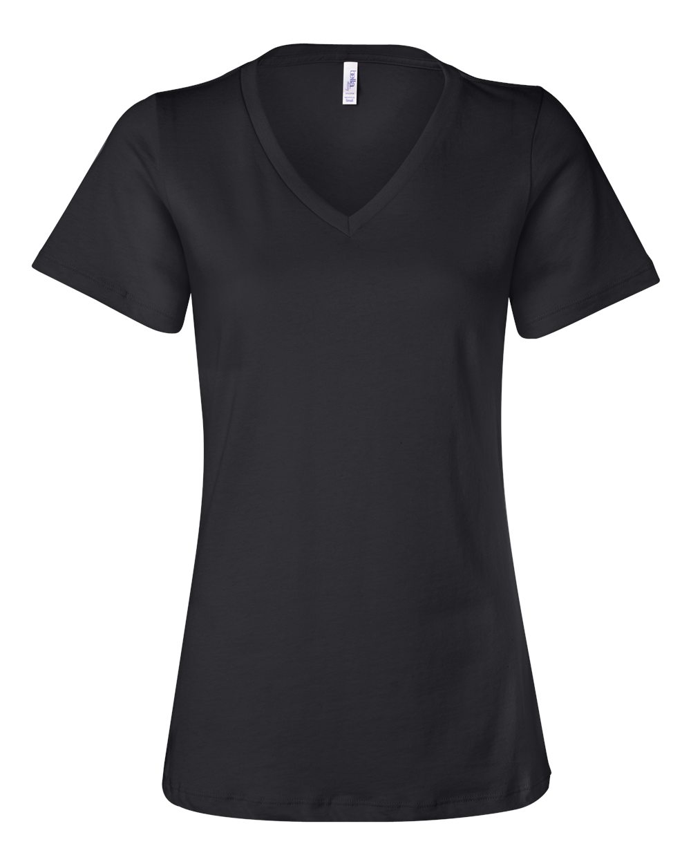 Ladies V-Neck T - Black