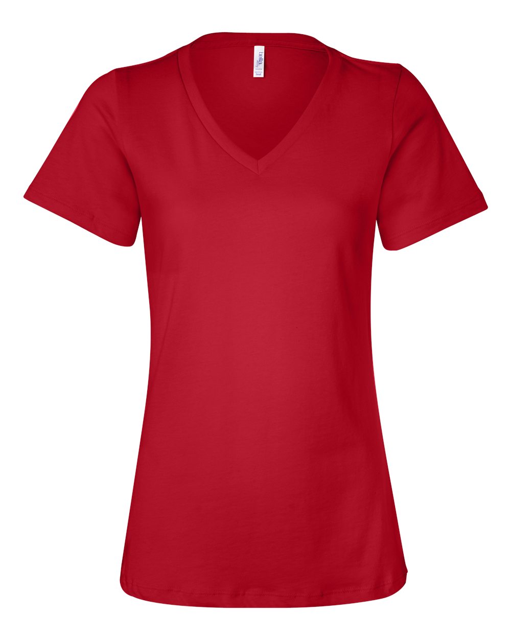 Ladies V-Neck T - Red