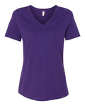 Ladies V-Neck T - Team Purple