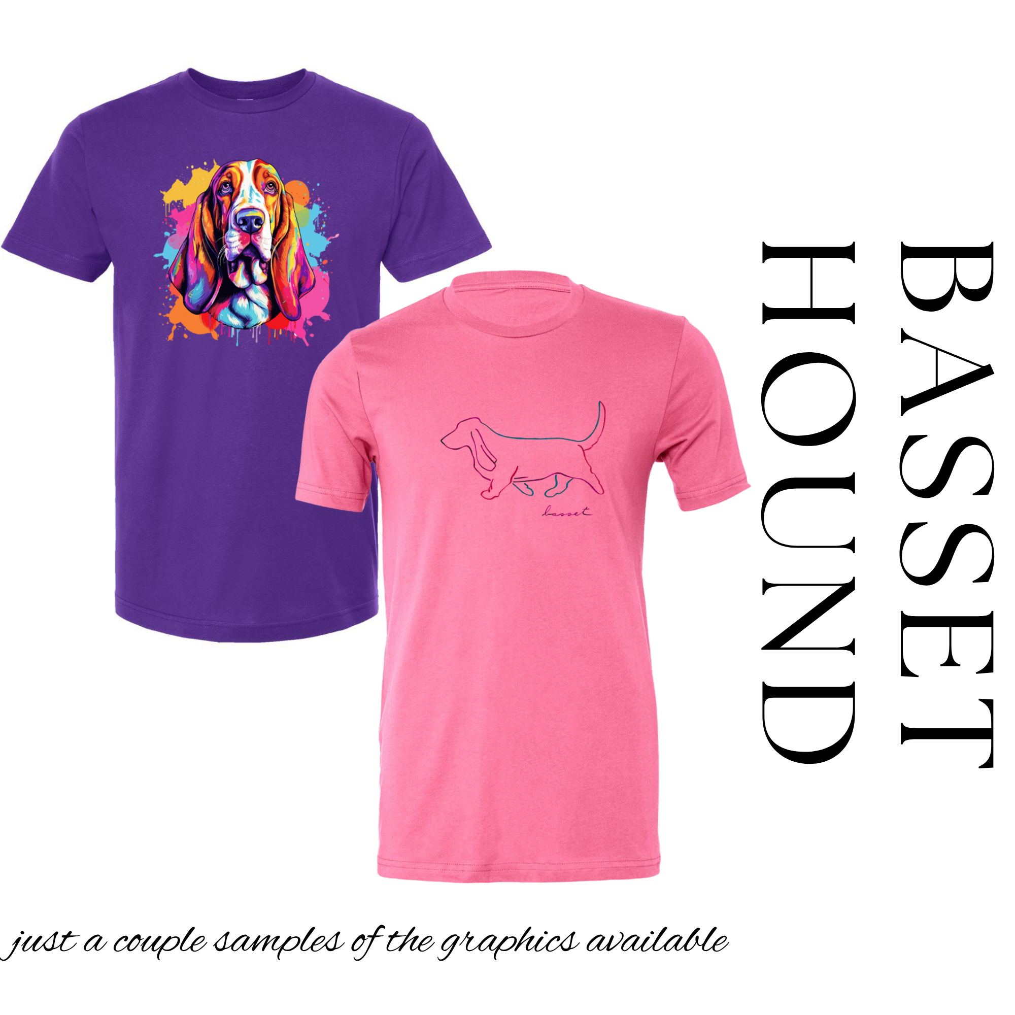 Basset Hound Graphic Tee