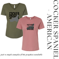 Cocker Spaniel - American Graphic Tee