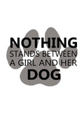 A Girl and her dog