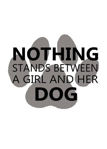 A Girl and her dog