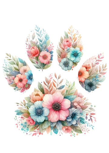 Pastel Flower Paw