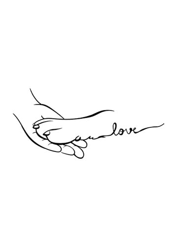 Hand and paw