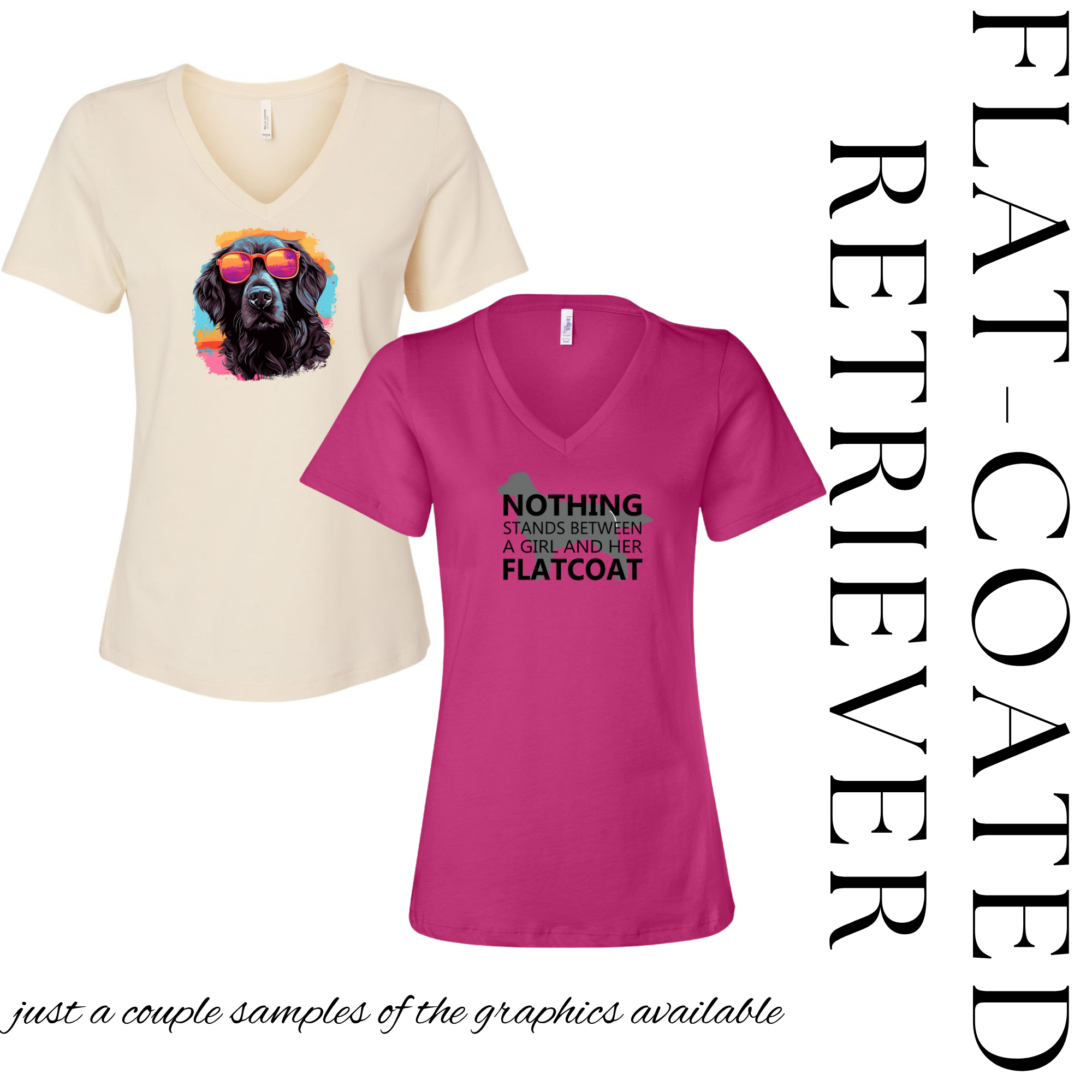 Flat-Coated Retriever Graphic Tee