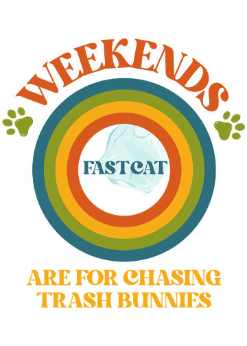 Weekends are for chasing trash bunnies